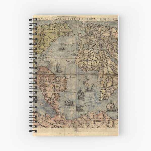 Item preview, Vintage World Map ca 1595 designed and sold by implexity.