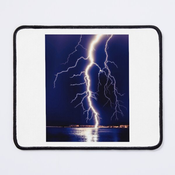 Item preview, WHITE LIGHTNING UNDER A BLUE SKY - THUNDERBOT designed and sold by MrCreativeArts.