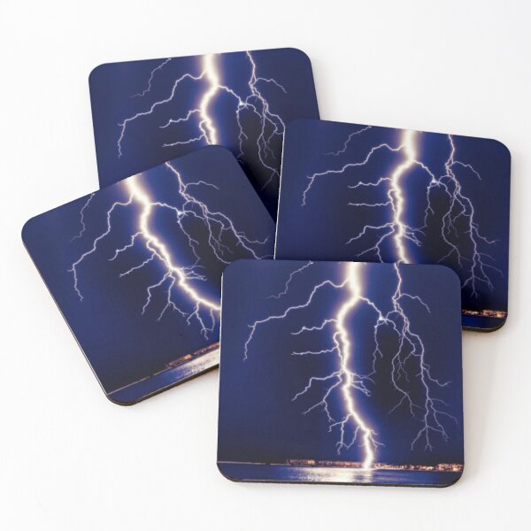 Item preview, WHITE LIGHTNING UNDER A BLUE SKY - THUNDERBOT designed and sold by MrCreativeArts.