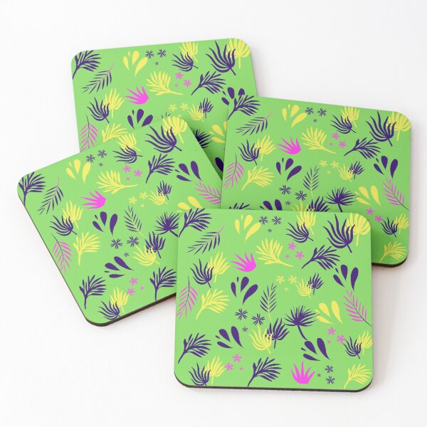 Item preview, Caravan Accessories in Abstract leaves in a green gorgeous leafy floral pattern designed and sold by Fionamyles.