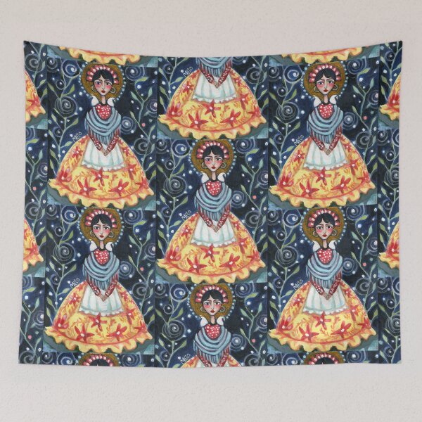 Item preview, Frida Kahlo Starry Night designed and sold by meloearth.