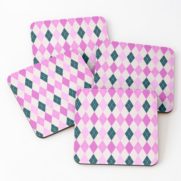 Item preview, Pink argyle pattern designed and sold by Artystico  ⭐⭐⭐⭐⭐.