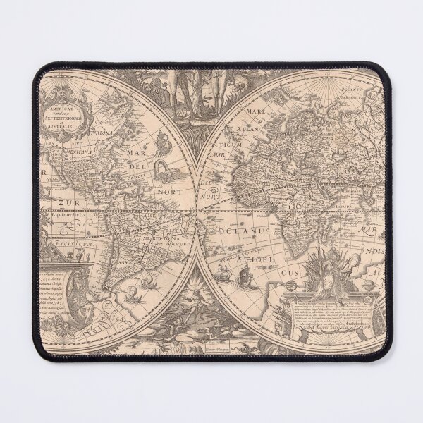 Item preview, Vintage World Map ca 1618 designed and sold by implexity.
