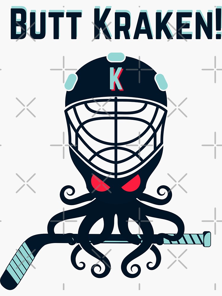 "Seattle Kraken, Butt Kraken!" Sticker for Sale by PNWEnergy Redbubble