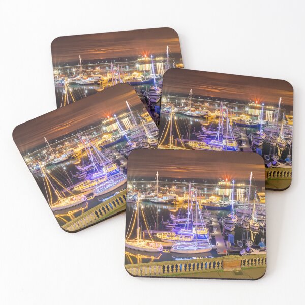 Item preview, Ramsgate Harbour Christmas Lights at night designed and sold by rogerstanger.