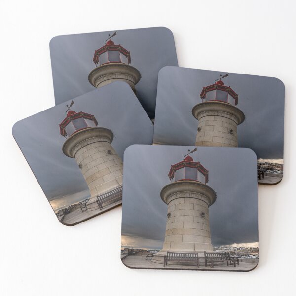 Item preview, Ramsgate Lighthouse and Harbour Storm Approaching designed and sold by rogerstanger.