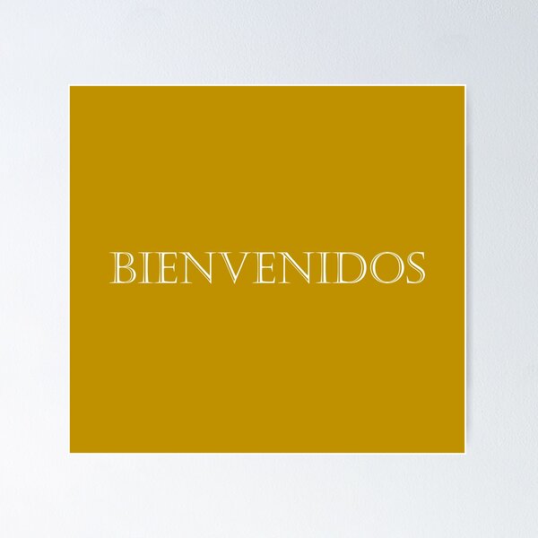 Item preview, Yellow Bienvenidos Welcome designed and sold by Brenander.