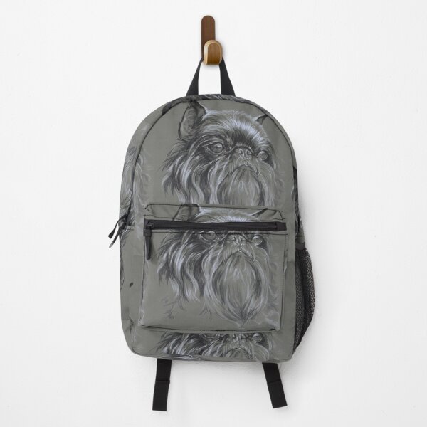 Item preview, Belgian Griffon Portrait in Charcoal designed and sold by BarbBarcikKeith.