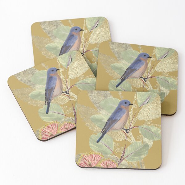 Item preview, William Morris style Vintage Victorian Bluebird Floral Pattern - Caroline Laursen original designed and sold by Caroline Laursen.