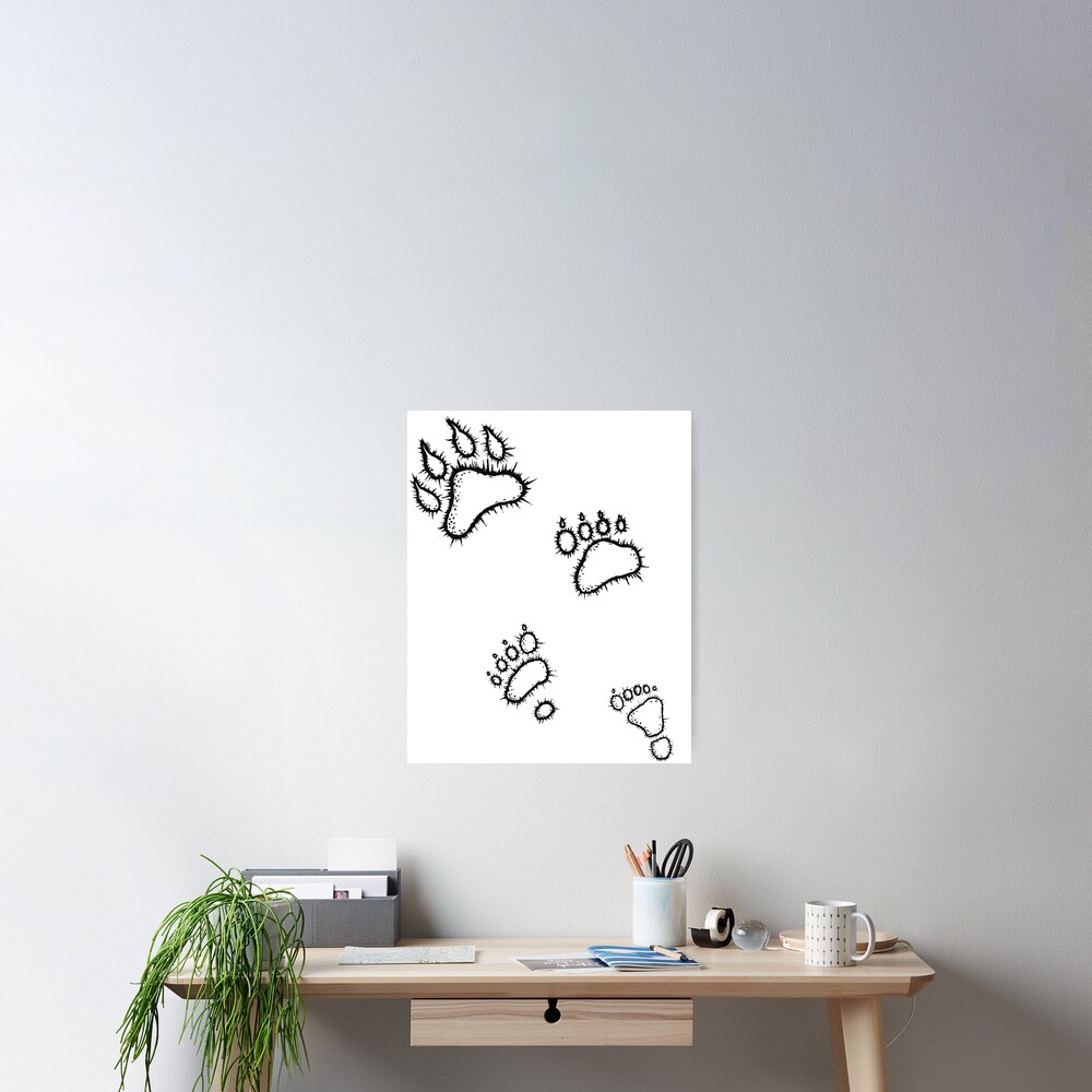 "Werewolf footprints" Poster for Sale by cheapheat | Redbubble