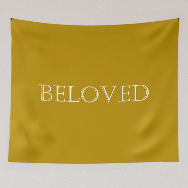 Item preview, Mustard Yellow Beloved Simple Word designed and sold by Brenander.