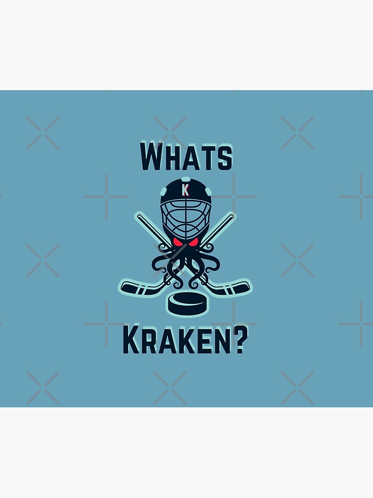 Discover Seattle Kraken, What's Kraken? Shower Curtain