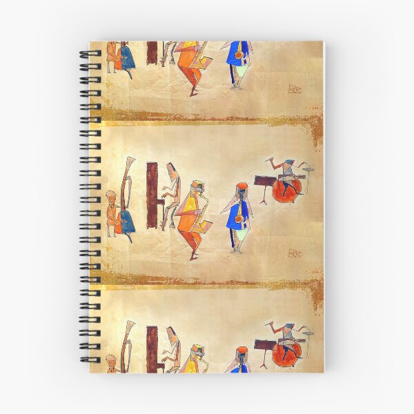 Item preview, Original Artist - Jazz Quintet Painting - Cubist Study on Paper designed and sold by AlohaHound.