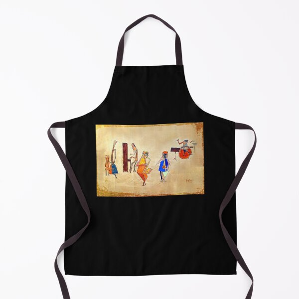 Item preview, Original Artist - Jazz Quintet Painting - Cubist Study on Paper designed and sold by AlohaHound.