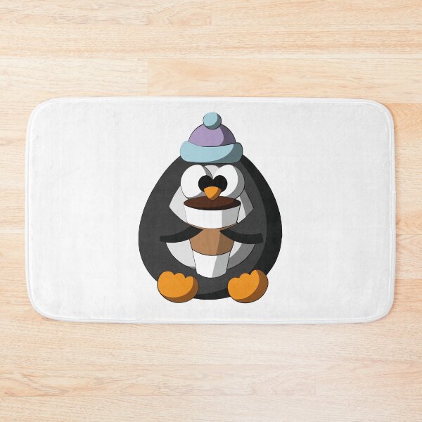 Item preview, penguin drinking coffee designed and sold by Shirtcutestore  ⭐⭐⭐⭐⭐.
