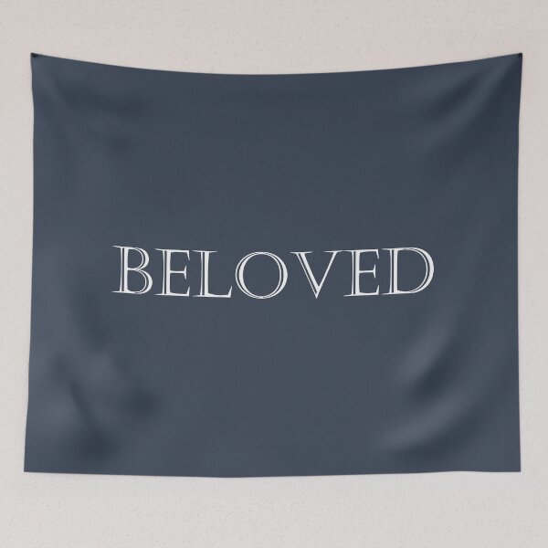 Item preview, Deep Blue Beloved Simple Word designed and sold by Brenander.