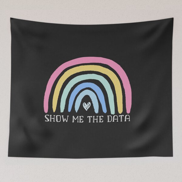 Item preview, Show Me The Data Special Ed Boho Rainbow SPED Teacher designed and sold by Dream-bubble.
