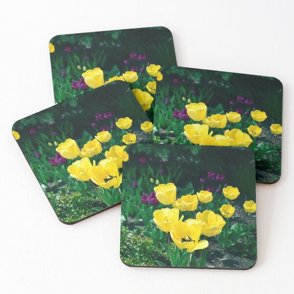 Item preview, Field of yellow and violet tulips in bloom designed and sold by Marcia Motivos.