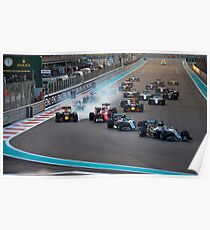 Formula 1 Abu Dhabi 2016 final race Poster