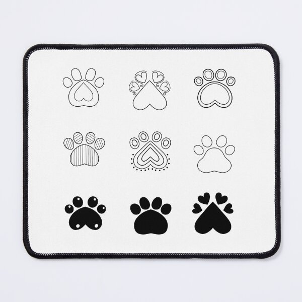 Item preview, Dog & Puppy Pet Paws Stickers Pack #1 of 3 for Dog Lovers Black White Journals Diaries Scrapbooking Sticker Books designed and sold by Hanlar.