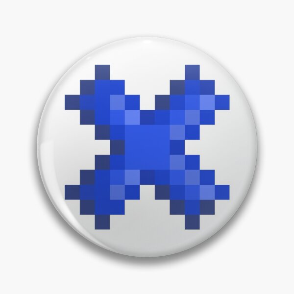 Item preview, Pixel Art Dark Blue X designed and sold by samftdstore.
