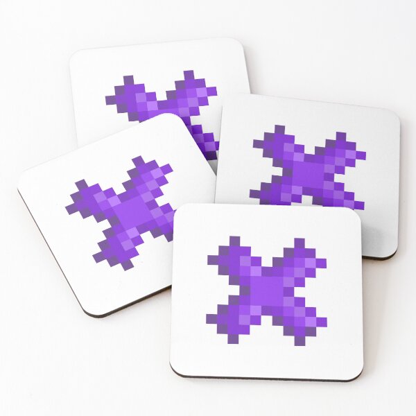 Aperçu de l'œuvre Pixel Art Violet X créée et vendue par samftdstore.