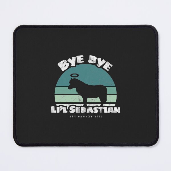 Item preview, Bye bye Li'l Sebastian • Est Pawnee 1986 (Aqua) designed and sold by Gabradoodle Tees.