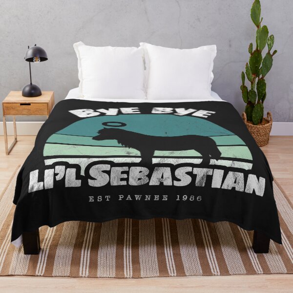 Item preview, Bye bye Li'l Sebastian • Est Pawnee 1986 (Aqua) designed and sold by Gabradoodle Tees.