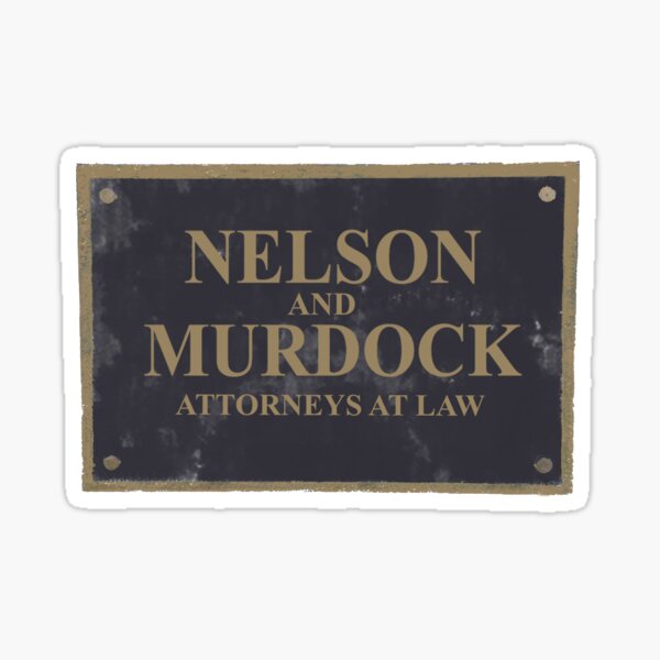 Artikel-Vorschau von Nelson und Murdock, designt und verkauft von nikkiandkatie.