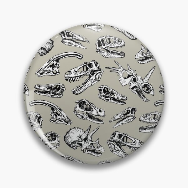 Item preview, Gray Dinosaur Skulls designed and sold by somecallmebeth.