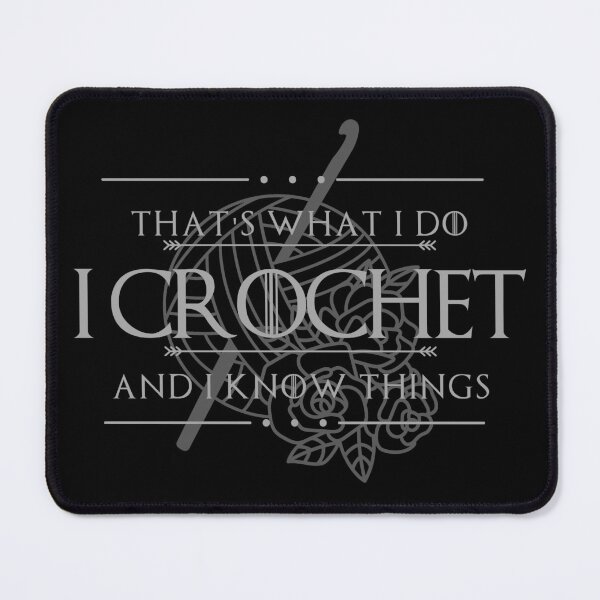 Item preview, Crochet and Know Things with Roses - for DARK backgrounds designed and sold by CulverCrafts.
