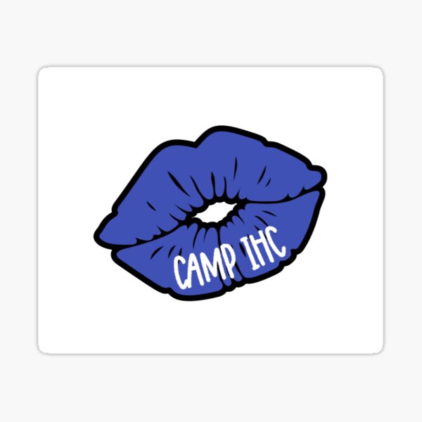 "CAMP IHC LIPS sticker" Sticker for Sale by RokDesignsNY Redbubble
