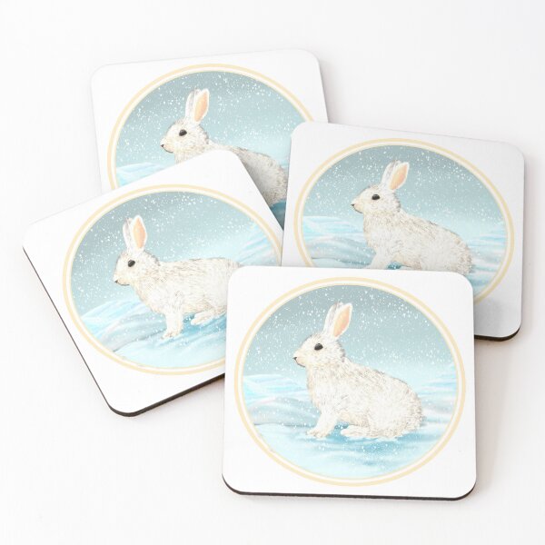 Item preview, Snowshoe Hare Snowy Day designed and sold by Fernheart Designs.