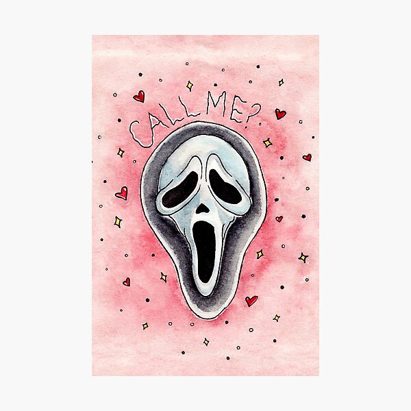 Ghost Face (what's your favorite scary movie?), an art print by Reverenze  Illustrate - INPRNT