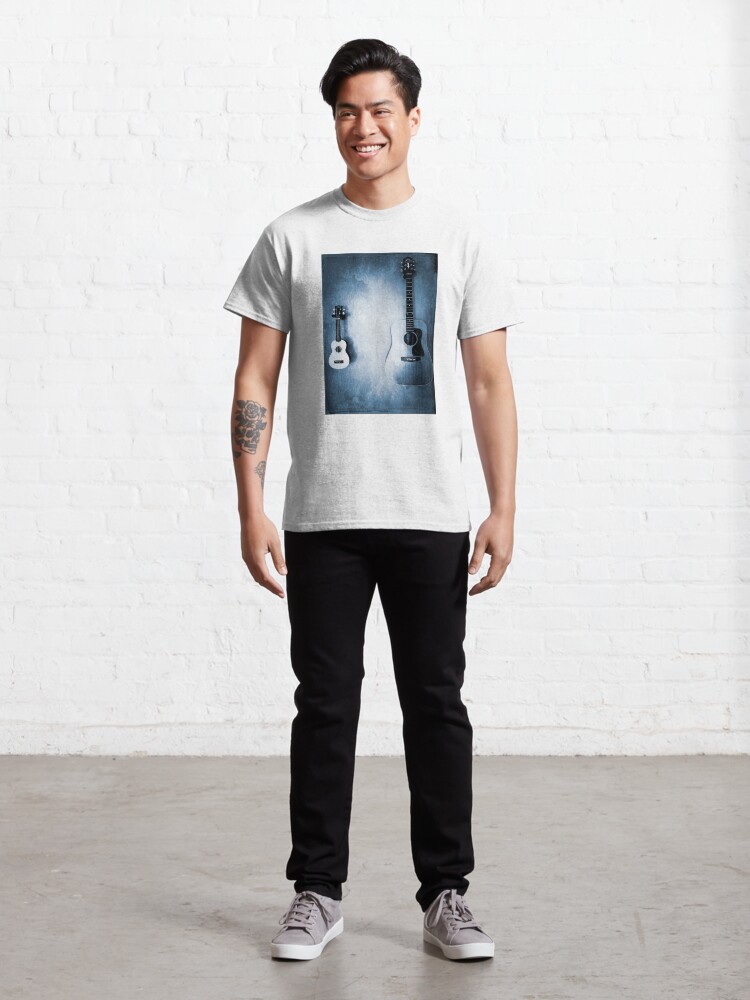 Alternate view of Music Lover Gift - Bluesy Photo Art Classic T-Shirt