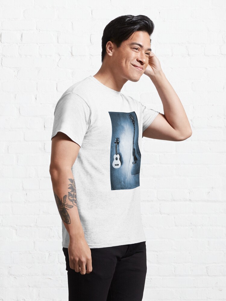 Alternate view of Music Lover Gift - Bluesy Photo Art Classic T-Shirt