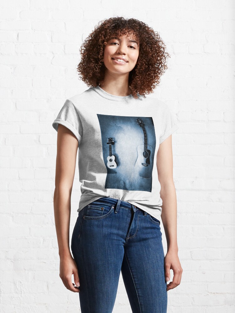Alternate view of Music Lover Gift - Bluesy Photo Art Classic T-Shirt