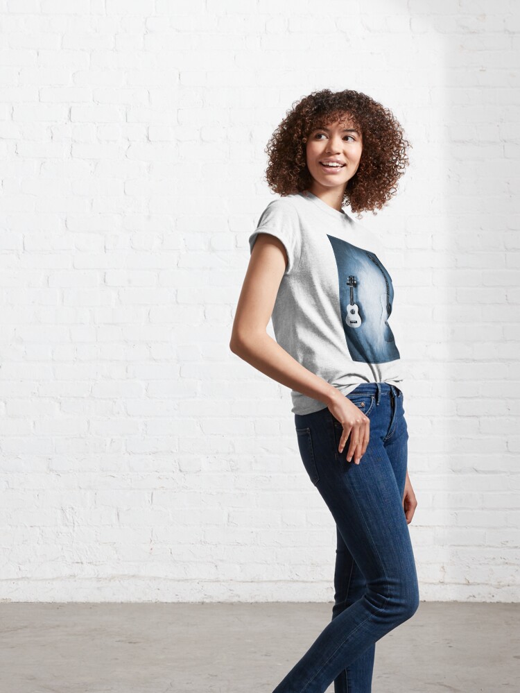 Alternate view of Music Lover Gift - Bluesy Photo Art Classic T-Shirt
