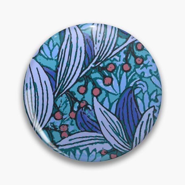 Item preview, Bright Blue Floral Pattern Modern designed and sold by antiqueart.