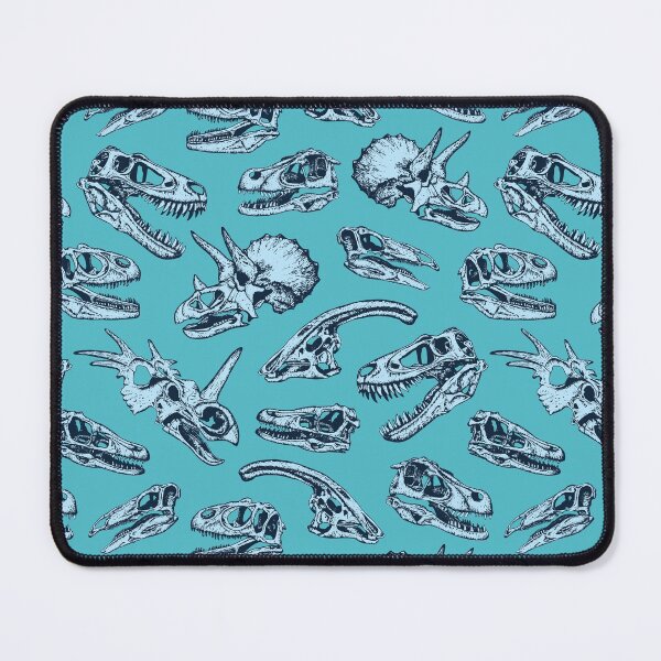 Item preview, Turquoise Blue Dinosaur Skulls designed and sold by somecallmebeth.
