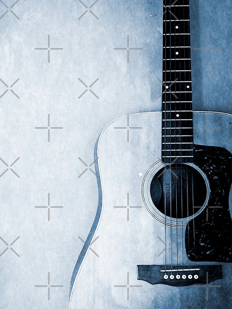 Music Lover Gift - Bluesy Photo Art by OneDayArt