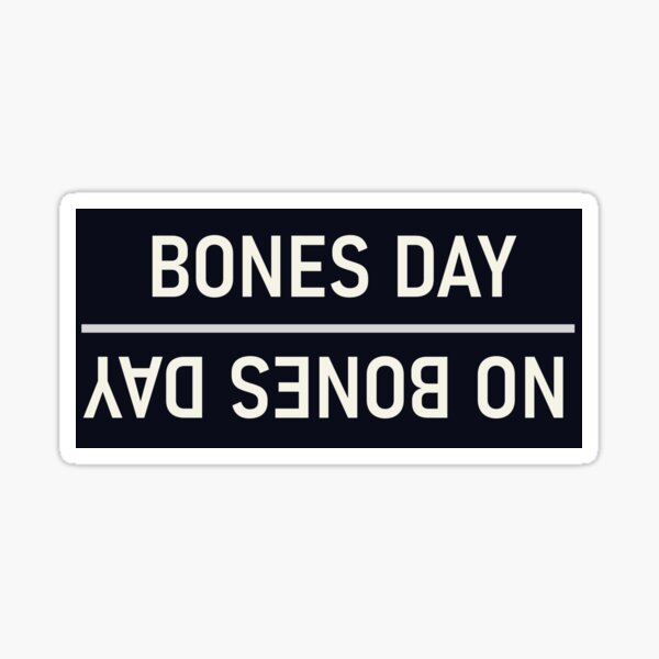 bones day forecast magnet Sticker