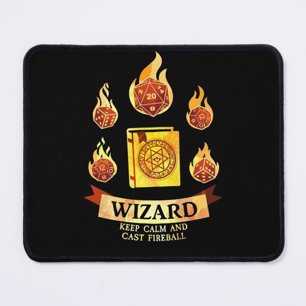 Item preview, Wizard: Keep Calm and Cast Fireball designed and sold by D20Tees.