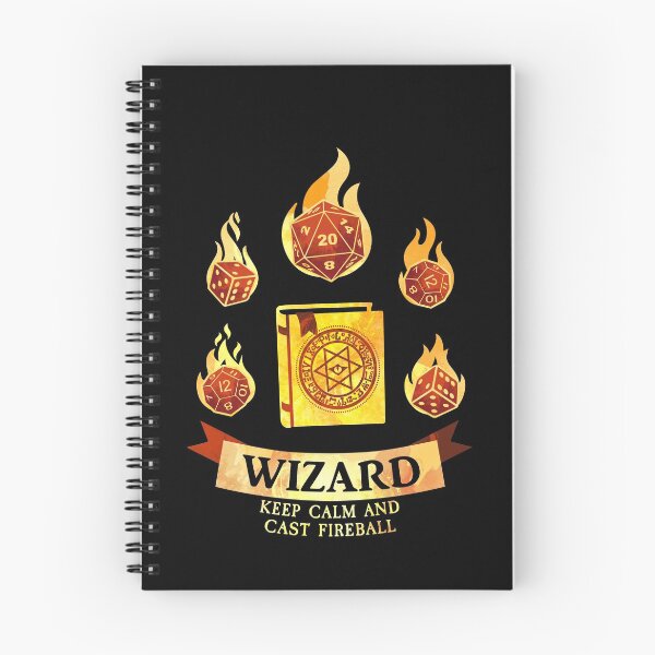 Item preview, Wizard: Keep Calm and Cast Fireball designed and sold by D20Tees.