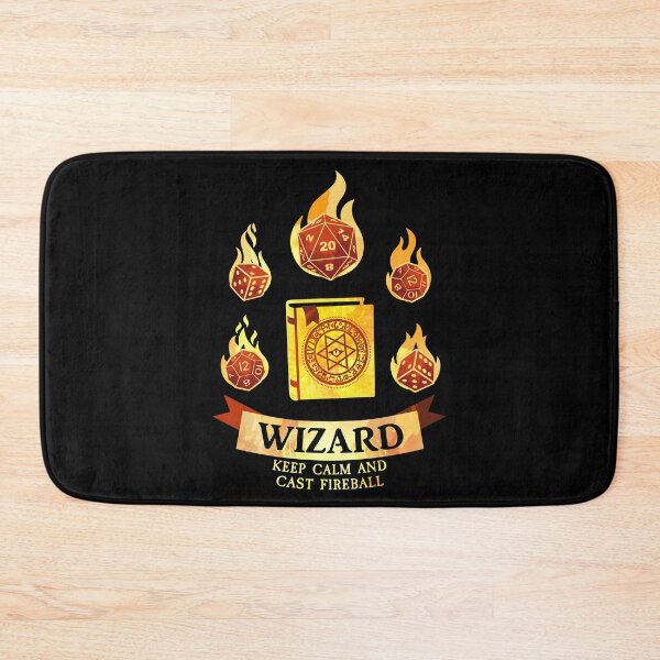 Item preview, Wizard: Keep Calm and Cast Fireball designed and sold by D20Tees.