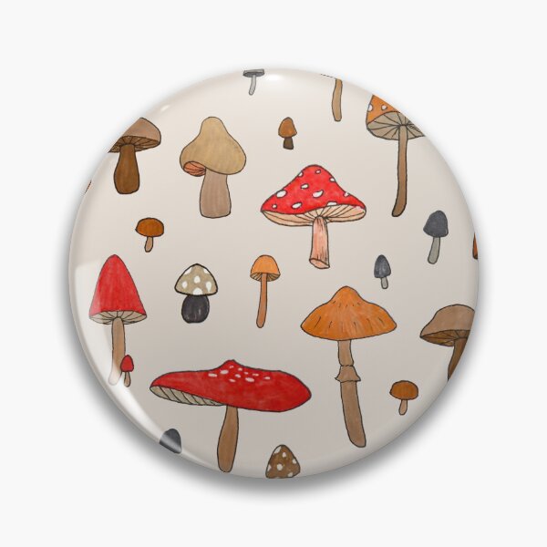 Item preview, Mushroom Brush Pen Pattern designed and sold by Lauren Ullrich.
