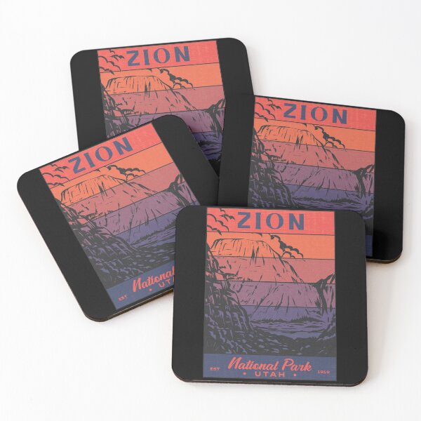 Item preview, Parque Nacional Zion Retro Sunset designed and sold by JordanHolmes.