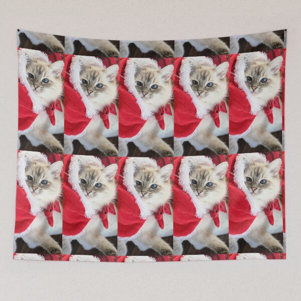 Item preview, Saoirse Santa ragdoll cat designed and sold by Fluffycat2020.