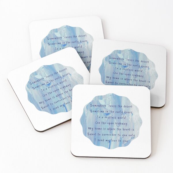 Item preview, Erasure Lyrics on Arty Blue Design - Blue Savannah (Blue)   designed and sold by TRAVIS-DSN.