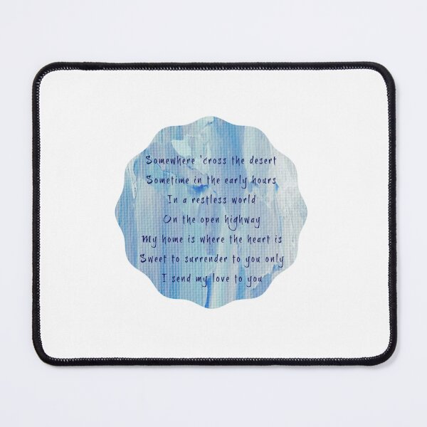 Item preview, Erasure Lyrics on Arty Blue Design - Blue Savannah (Blue)   designed and sold by TRAVIS-DSN.